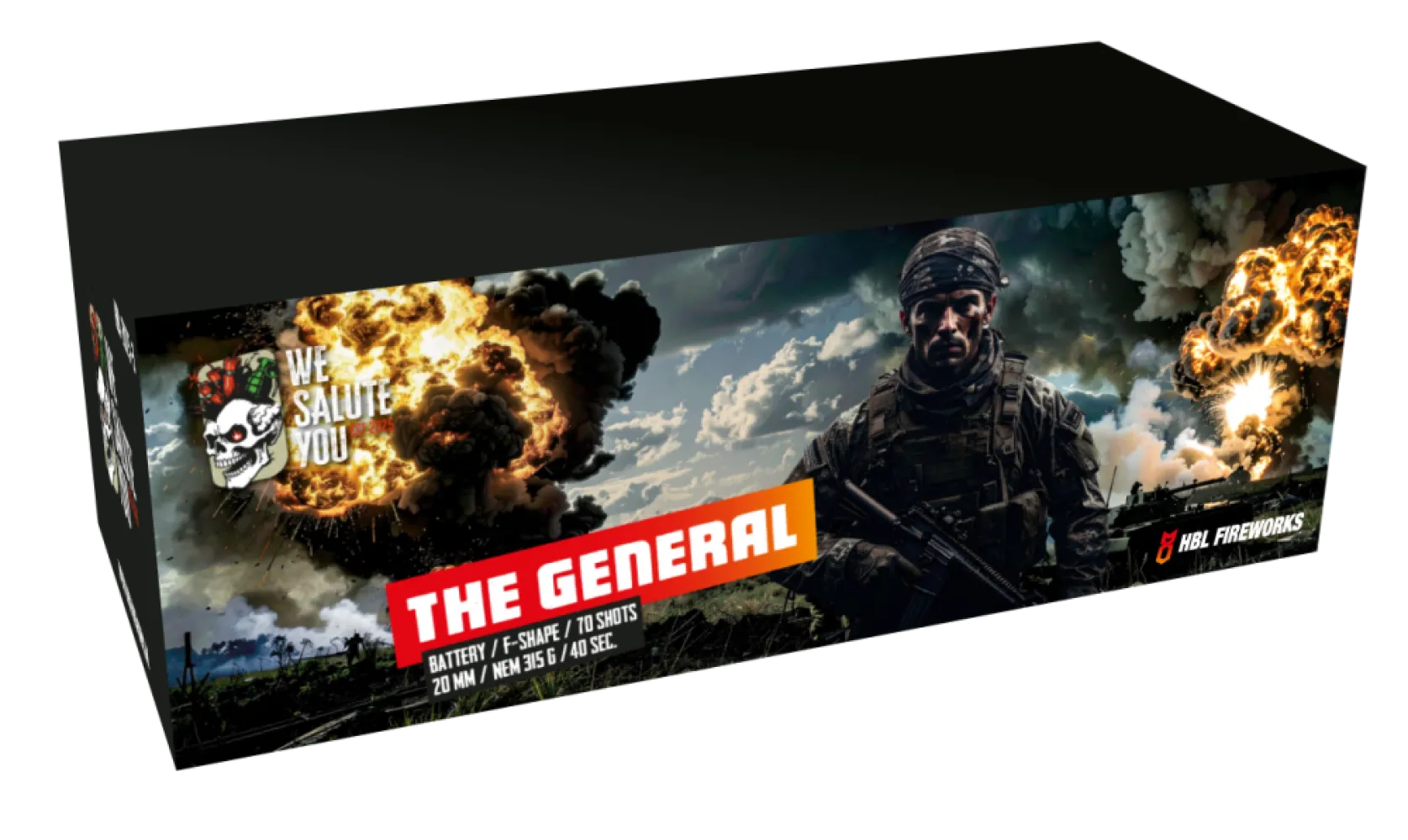 The General - 70 Shots - 20MM - Fan Shape - We Salute You