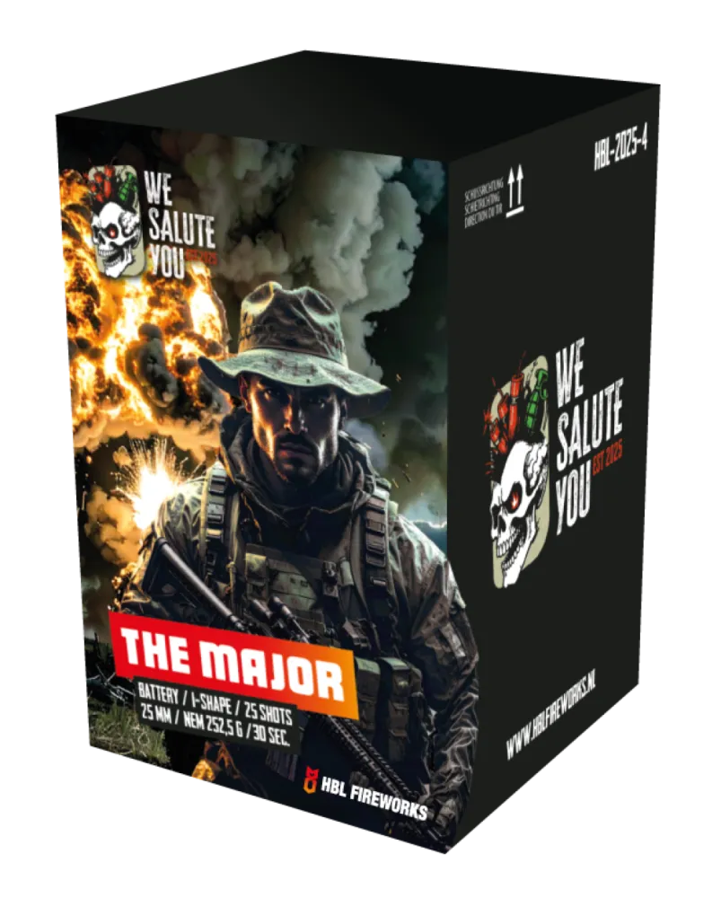 The Major - 25 Shots - 25MM - I-Shape - We Salute You