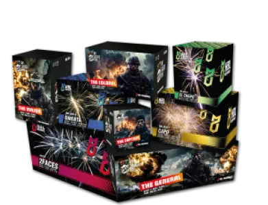 Combideal 5 - 'The Soldier Pack' - Capo | Omerta | El Chapo | 2Faces | The Captain | The Colonel | The Major | The General - HBL Fireworks